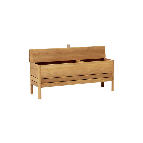 A Line Storage Bench, oak, Form & Refine