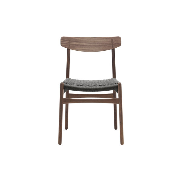CH23 spisebordsstol, olieret valnød/sort CH23 spisebordsstol, olieret valnød/sort, Carl Hansen & Søn