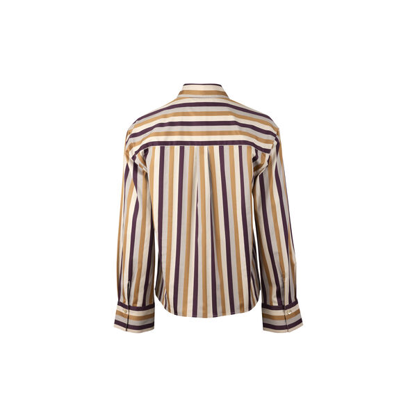 Karina Shirt, beige stripe, Stenströms