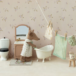 Baderumsmøbel til mus, dark powder, Maileg