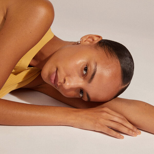 EBNA store krystal hoops, s&oslash;lvbelagt, Pilgrim