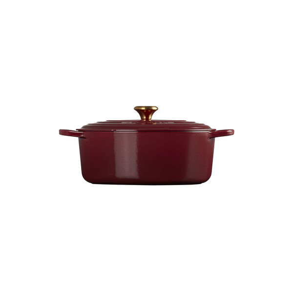 Signature st&oslash;bejern oval gryde &Oslash; 31 cm, garnet, Le Creuset