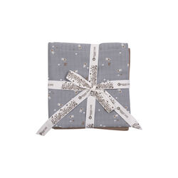 STARS stofble 2-pak, jasmin blue/balsam cream/walnut, Müsli by Green Cotton