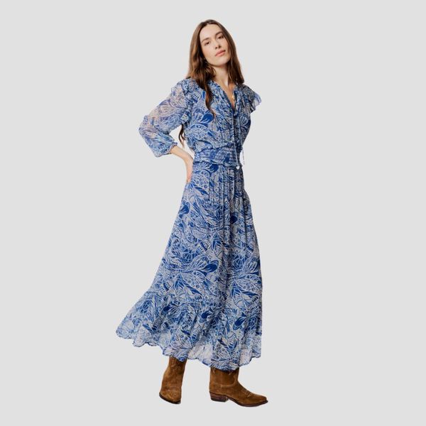 Olivette Dress, evening blue, Moliin