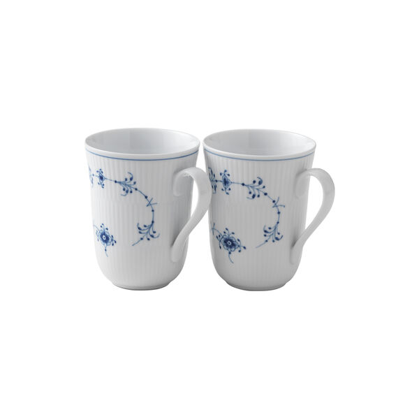 panel Hukommelse favor Køb Musselmalet Riflet krus 33 cl 2 stk | Royal Copenhagen