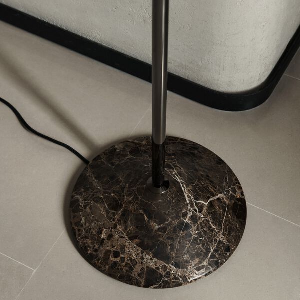 Gio LN28 | Emperador Marble/Dark Chrome&nbsp;| Gulvlampe, &Tradition