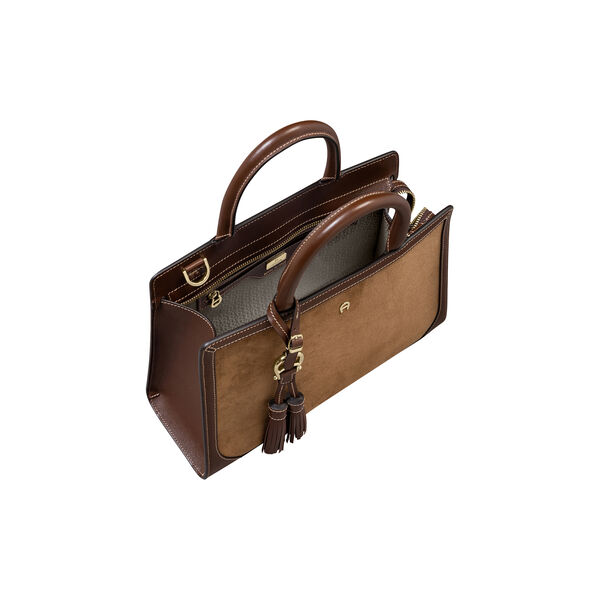 Cybill Handbag | Saddle Brown | H&aring;ndtaske, Aigner