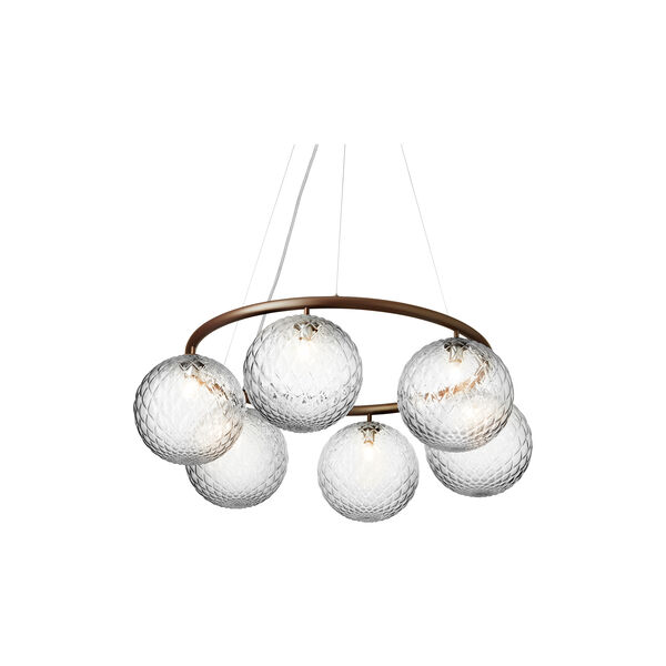 Miira 6 Circular Pendant, dark bronze/optic clear, Nuura