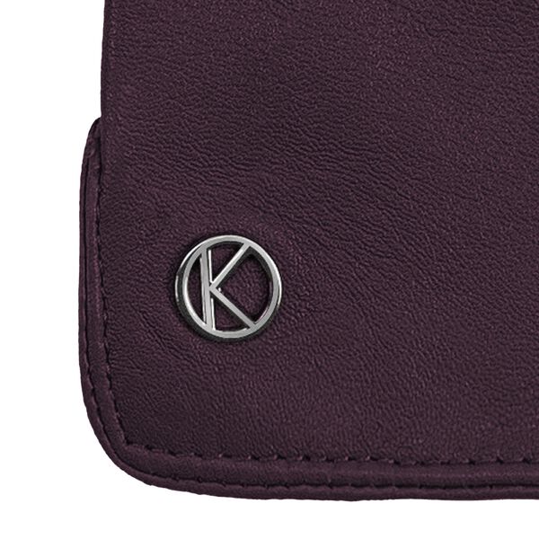 Carla læderhandske, deep purple, Kessler