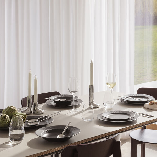 Legio Nova dyb tallerken 22 cm, black, Eva Trio