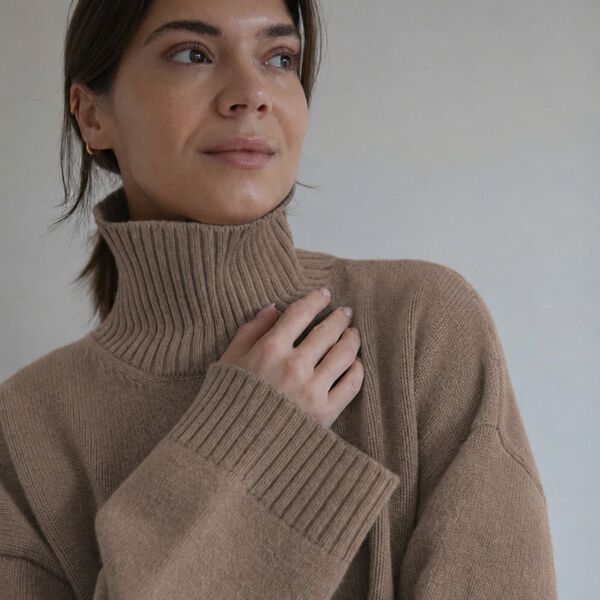THYRA STRIKTR&Oslash;JE, oat melange, Studio Feder