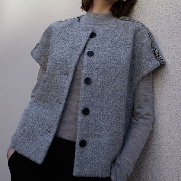 Kino cape, ligth grey, PBO