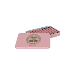 Crayons Bees Wax 10 Pcs, cherry bow, Konges Sl&oslash;jd