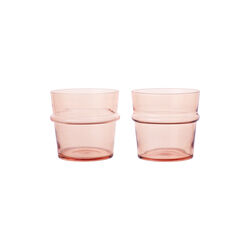 Boya Low Glasses 2 stk., blush, Ferm Living