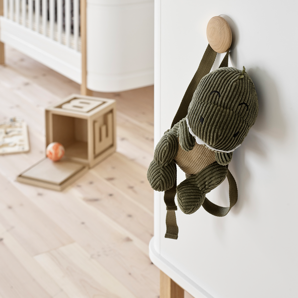 Wood kommode 3 skuffer, hvid/eg, Oliver Furniture