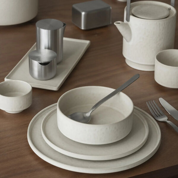 MAKOTO Middagstallerken, moonbeam, Blomus