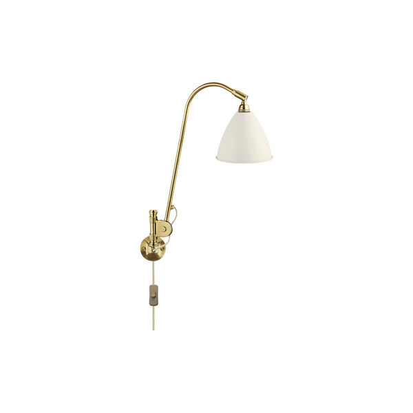 Bestlite BL6 Wall Lamp, soft white semi matt/brass Bestlite BL6 Wall Lamp, soft white semi matt/brass, GUBI