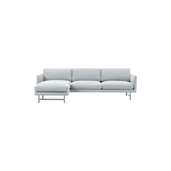 5625 Calmo 3-seater Chaise Sofa, Ecriture 0710/chrome 5625 Calmo 3-seater Chaise Sofa, Ecriture 0710/chrome, Fredericia Furniture