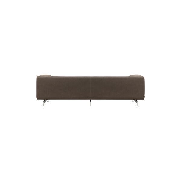 4511 Delphi 3 pers. sofa, Havanna/aluminium, Fredericia Furniture