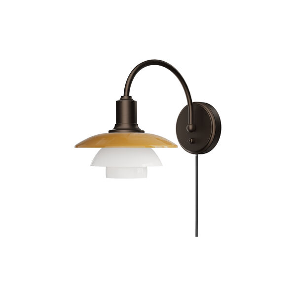 PH 2/2 V&aelig;glampe Centenary Edition, amber/opal white, Louis Poulsen