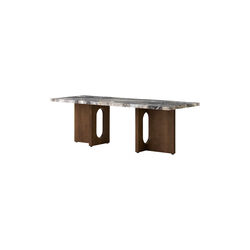 Androgyne Lounge Table | Dark Stained Oak/Grey Galaxy | Sofabord, Audo Copenhagen