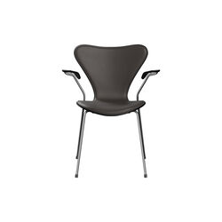 Serie 7&trade; 3207 forsidepolstret stol, Essential dark brown, Fritz Hansen