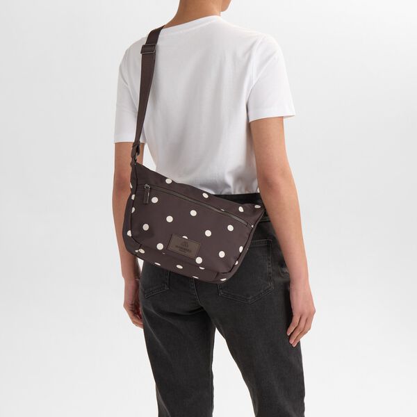 MonoMBG Crossbody Bag Rec., polka dot, brown, Markberg