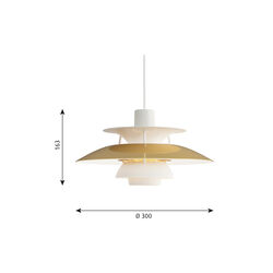 PH 5 Mini pendel, messing, Louis Poulsen