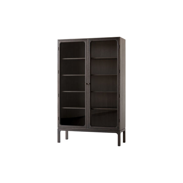 Trace SC88 vitrineskab, dark stained oak, &Tradition