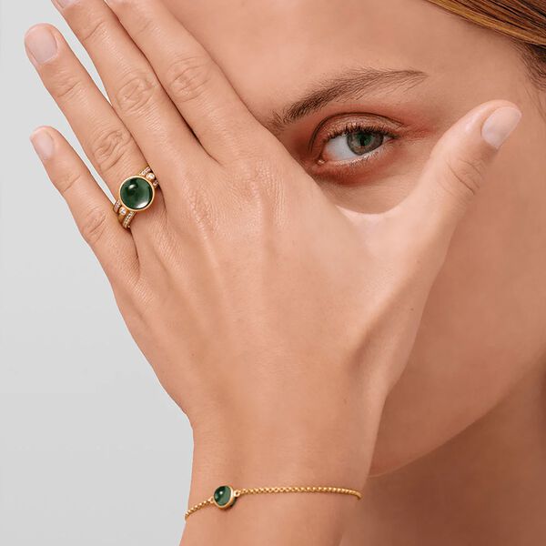 Primini Armb&aring;nd, gold/turmalin, Julie Sandlau