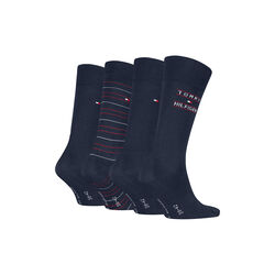 Tommy Hilfiger Men Sock 4P Giftbox | Navy | Str&oslash;mpe, Tommy Hilfiger