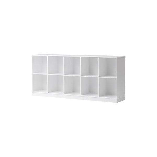 Wood reol 5x2 vandret med sokkel Wood reol 5x2 vandret med sokkel, Oliver Furniture