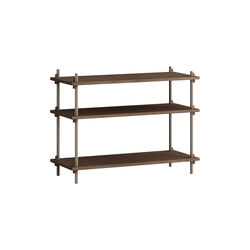 Shelving Classic Low, smoked oak/warm grey, MOEBE