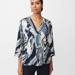 MaDaciana Top, wisteria, Masai