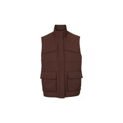 Asani Vest, chicory coffee, Basic Apparel