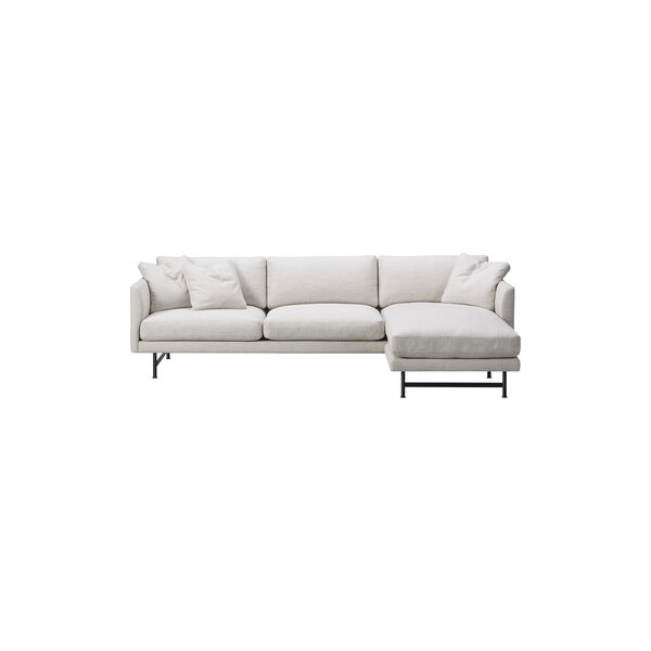 FF5625 Calmo 3 pers. sofa chaise, beige/sort FF5625 Calmo 3 pers. sofa chaise, beige/sort, Fredericia Furniture