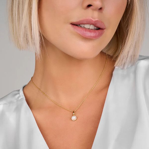 EUPHORIA PEARL HALSK&AElig;DE, forgyldt, Spirit Icons