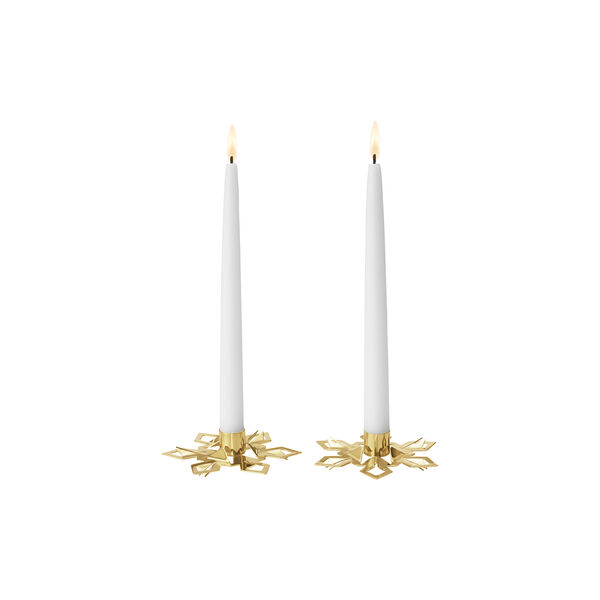 2024 Lysestage 2 stk., guld, Georg Jensen