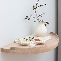 Arcus Console Shelf, hvidolieret eg, Aakjaer Furniture