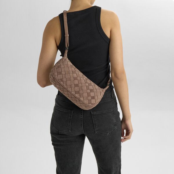 Mini MuseMBG Bag Sue. Weave, mocha mousse, Markberg