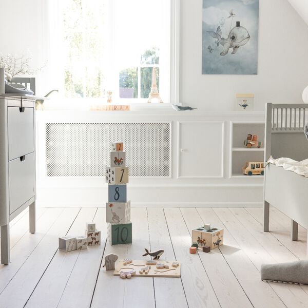 World of Sebra stabelkasser, beige, Sebra