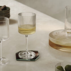 Ripple Hvidvinsglas, clear, Ferm Living