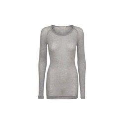 Elvira Bluse, grey melange, Seamless Basic