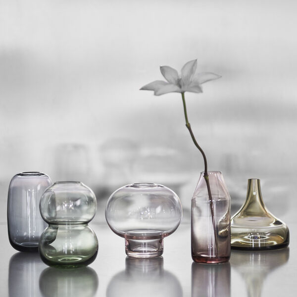 Midsummer Wood Cranesbill Mini vase 10 cm, pink, Orrefors