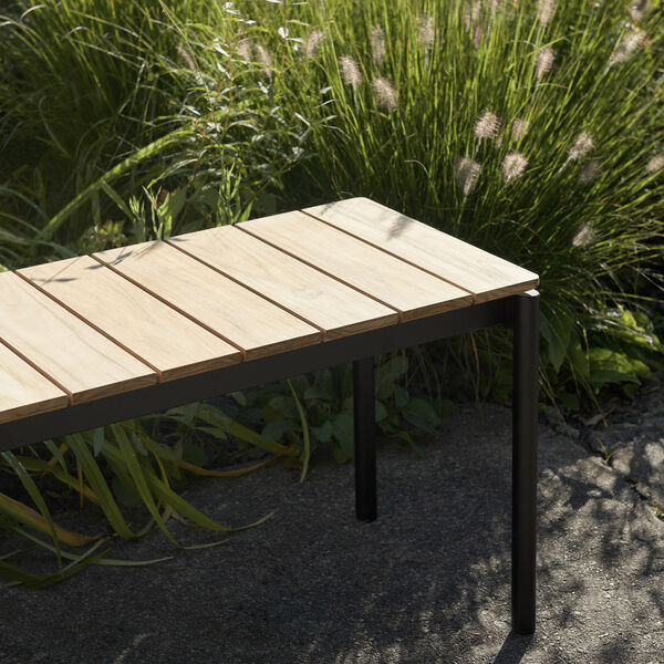 Ville AV28 Outdoor Bench, warm black, &Tradition