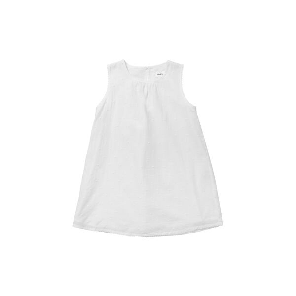 Elinor Dress, white dot, Lalaby