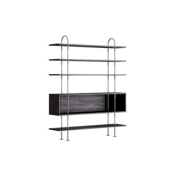 Keen Shelving, steel/ash veneer, GUBI