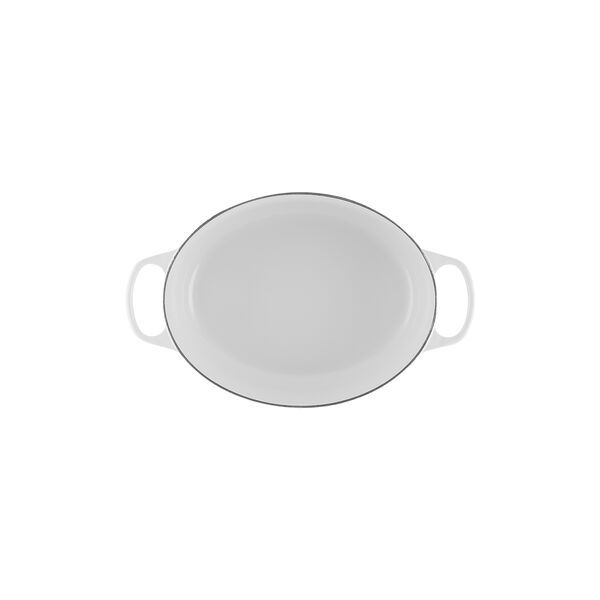 Signature st&oslash;bejern oval gryde &Oslash; 31 cm, white, Le Creuset