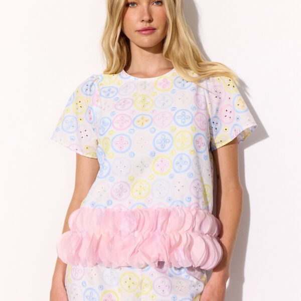 Lana Blouse, pastels, HUNK&Oslash;N