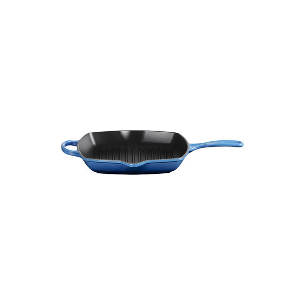 Signature st&oslash;bejern kvadratisk grillpande 26 cm, azure, Le Creuset